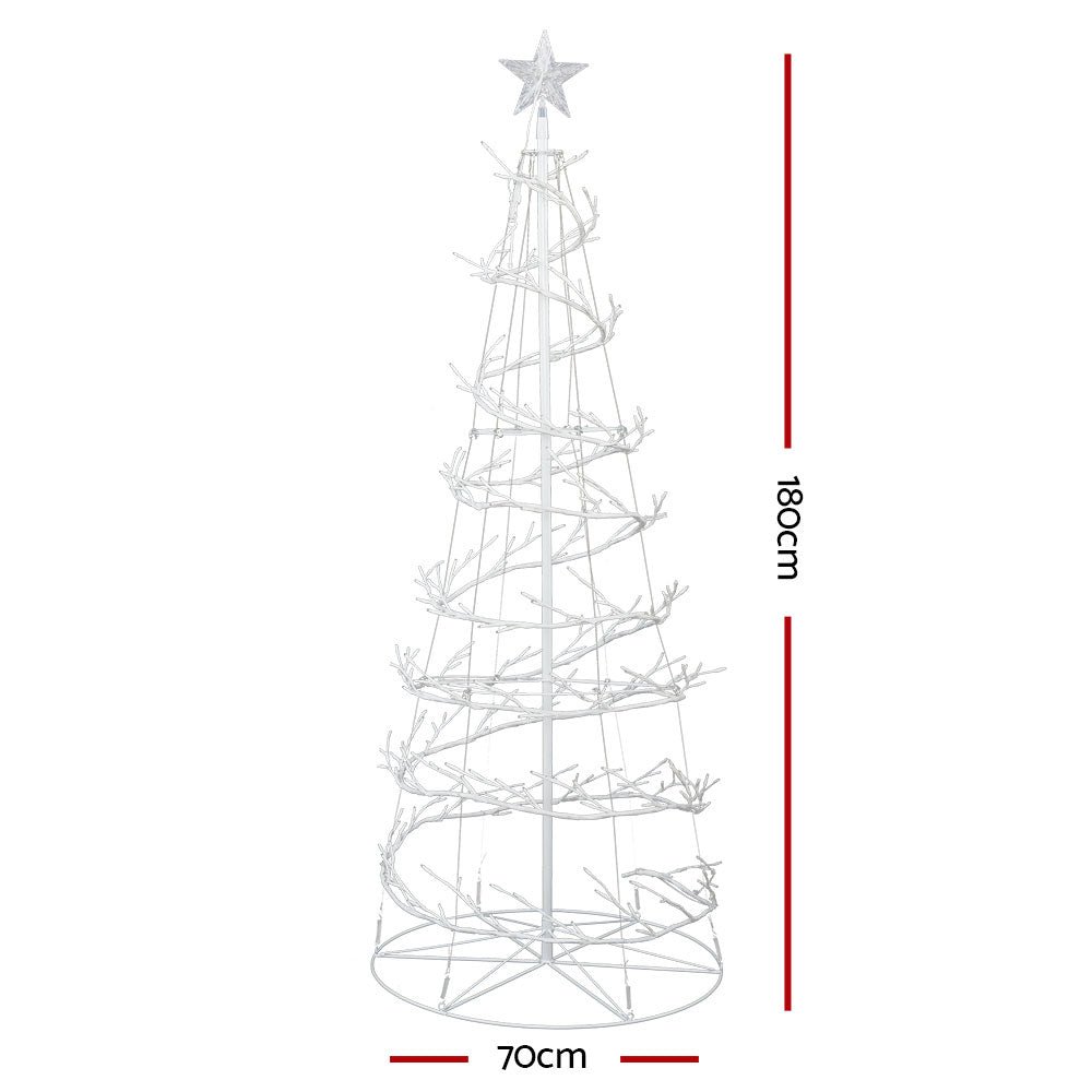 Christmas Tree 1.8M 320 LED Xmas Cold White Lights Optic Fibre-Occasions > Christmas-Dropli